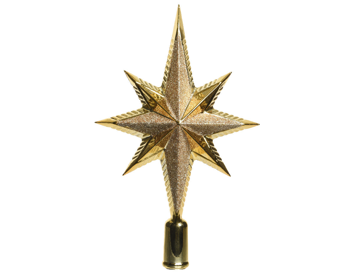 Gold Star Shatterproof Tree Topper