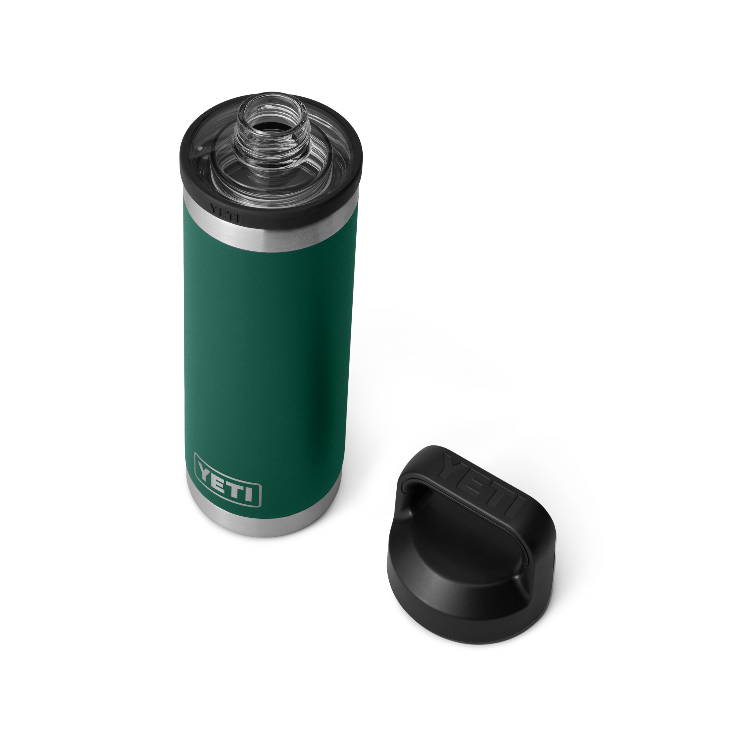 Rambler 18oz (532 ml) Bottle with Chug Cap - Black Forest Green