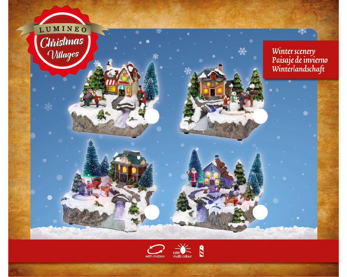 Mixed LED Village Scenery (4 Designs)