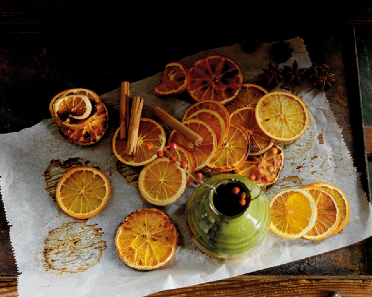 Orange slices natural