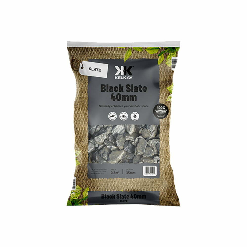 Black Slate 40mm Bulk Bag