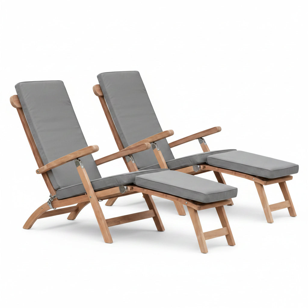 2 x Richmond Steamer Chair & Square Coffee Table