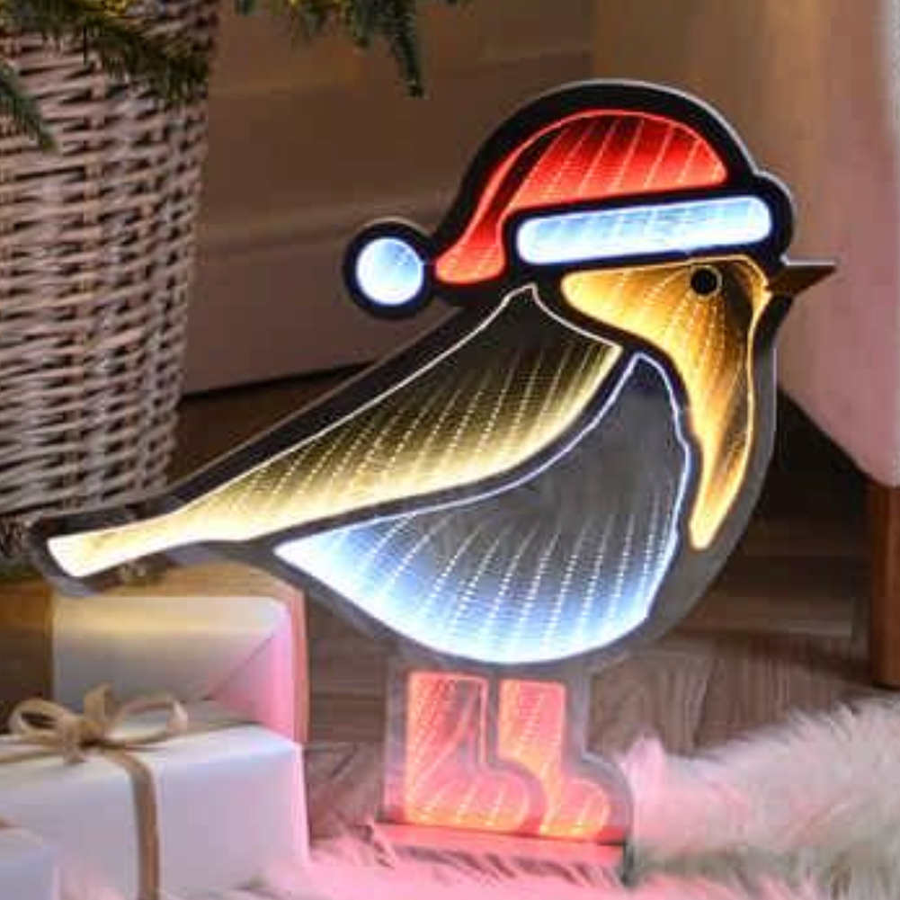 40cm Infinity Light - Robin In Red Boots