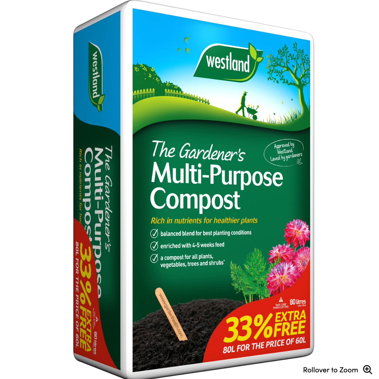 Gardeners Multi Purpose Compost - 80 Litre