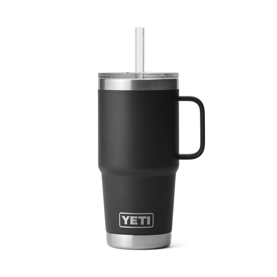 Rambler 25oz Straw Mug Black