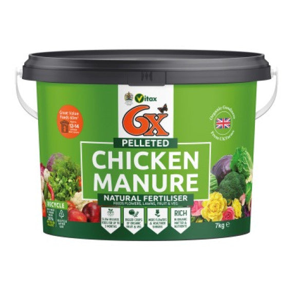 6X Pelleted Chicken Manure - 7KG