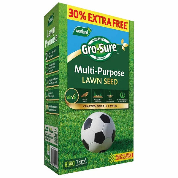 Gro-Sure Multi Purpose Lawn Seed 10m2 + 30% Extra Free Box