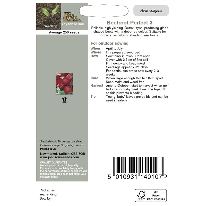 Beetroot Perfect 3 Seeds