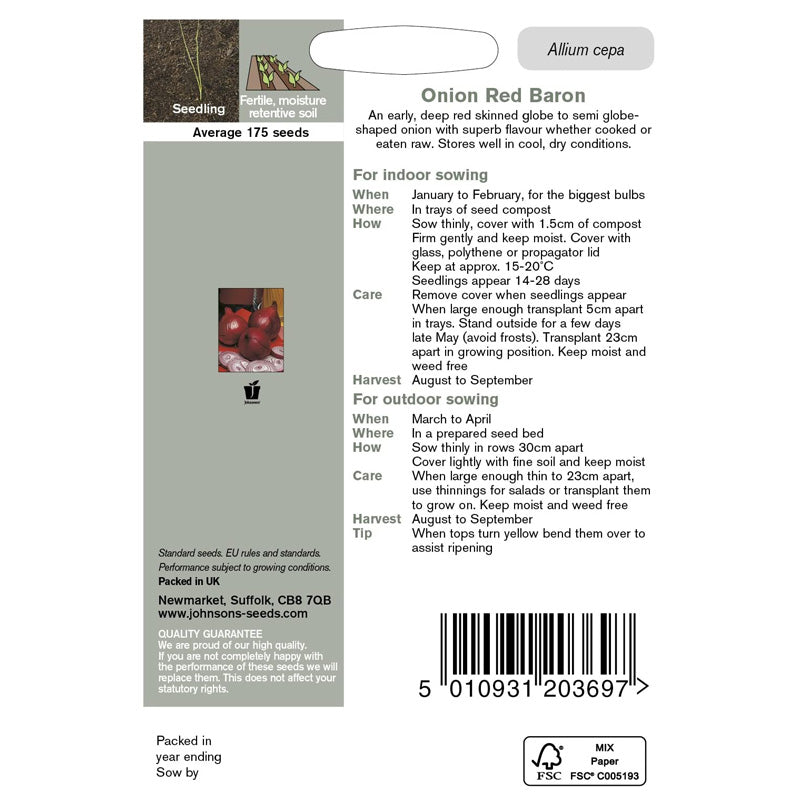 Onion Red Baron Seeds