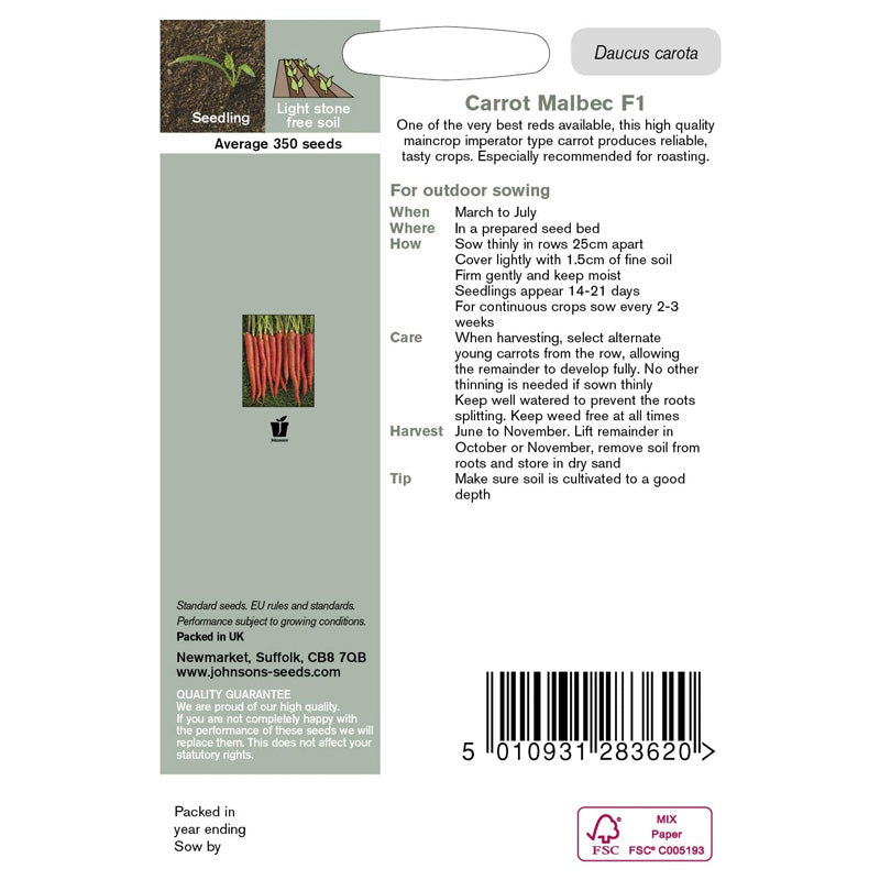 Carrot Malbec F1 Seeds