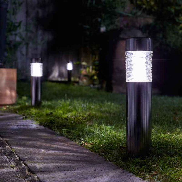 Solar Stake Light Wave Bollard 10 Lumens