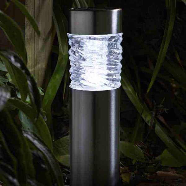 Solar Stake Light Wave Bollard 10 Lumens