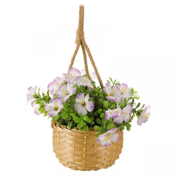 Artificial Hanging Basket Blossom Bouquet 18cm