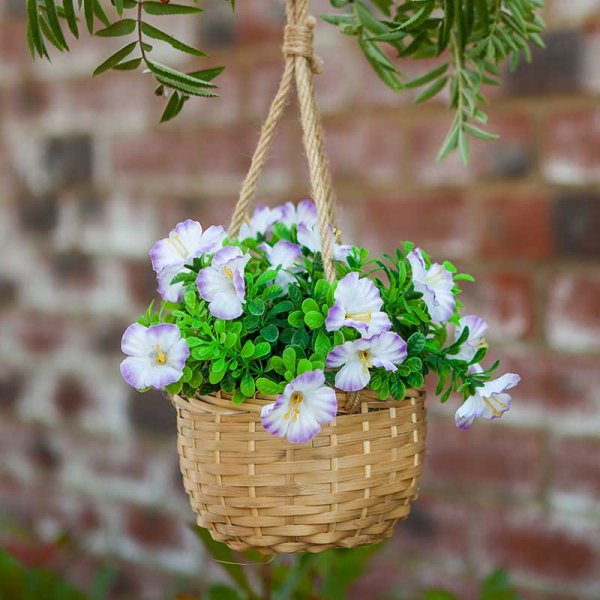 Artificial Hanging Basket Blossom Bouquet 18cm