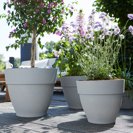 Vibia Campana Round 55cm Living Concrete | Cornwall Garden Shop | UK