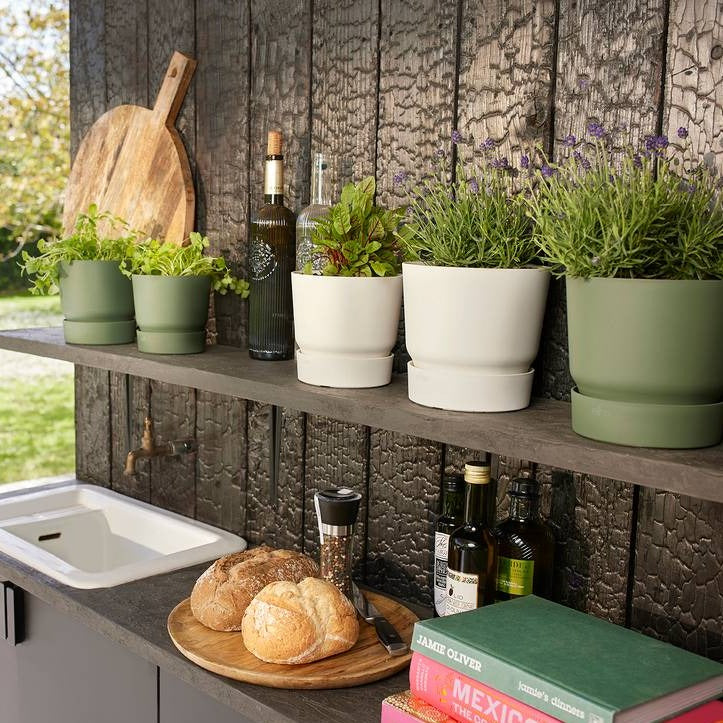 Greenville Round 14cm Leaf Green | Cornwall Garden Shop | UK