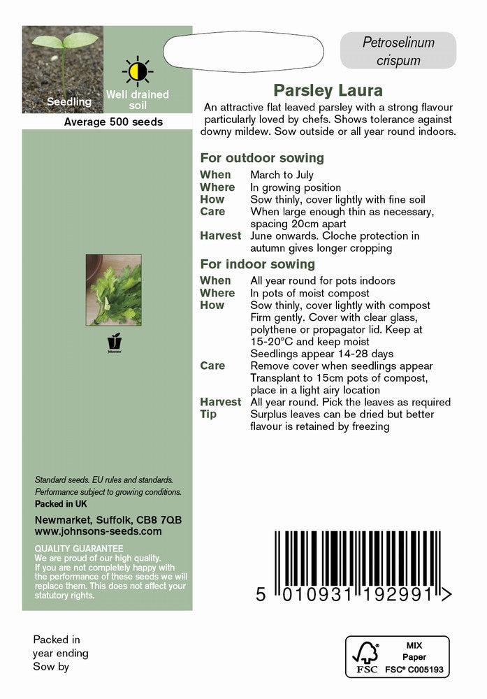 Parsley Laura Herb Seeds