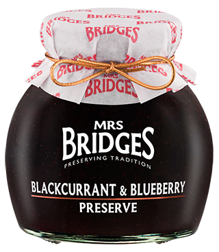 Mrs Bridges Preserve Blackcurrant & Blueberry 340g