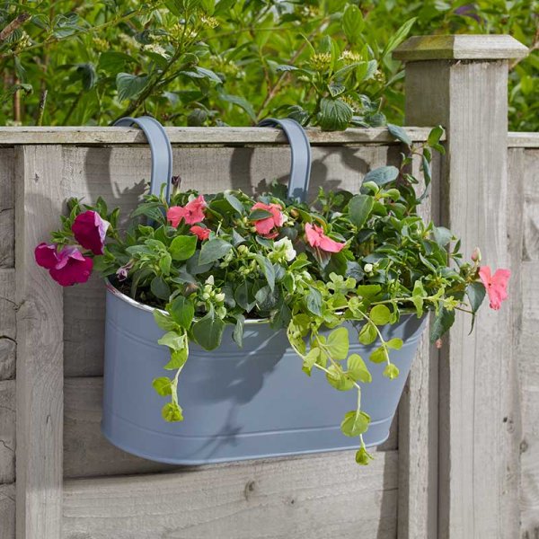 Hanging Planter Metal Slate 12" (30cm)