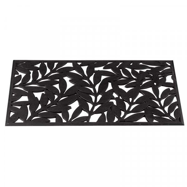 Rubber Cast Leaf Mat 75x45cm