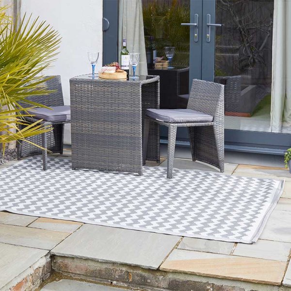 Rug Alfresco Atlantis Jumbo - Onyx & Slate 1.5 x 2.1m