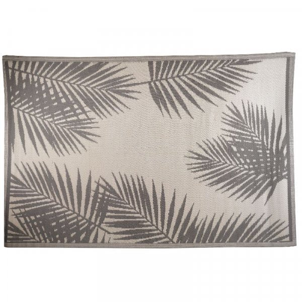 Rug Alfresco Tropicana Jumbo - Cool Grey & Palm Green 1.5 x 2.1m