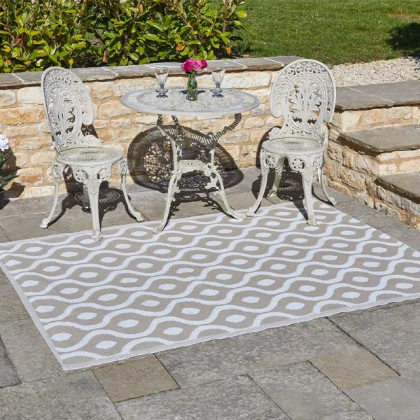 Rug Alfresco Neptune Jumbo - Mocha & Cool Grey 1.6 x 2.3m