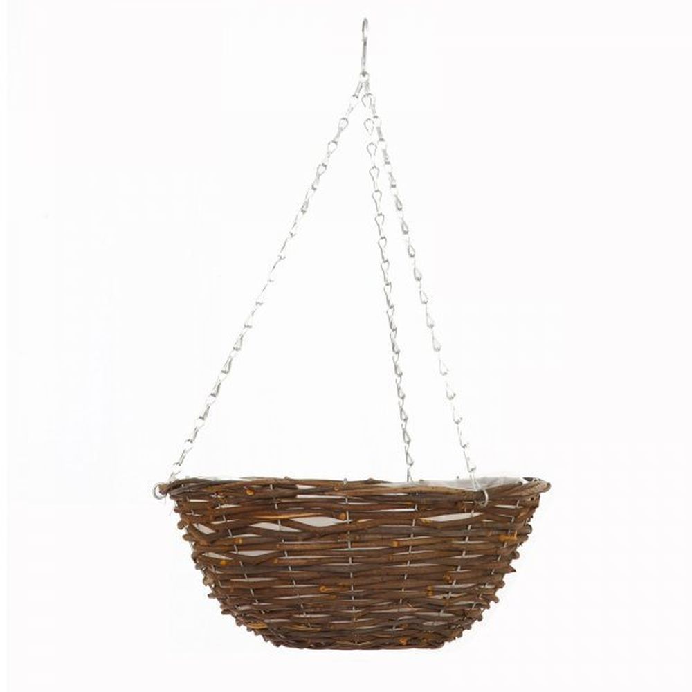 Hanging Basket Rattan 14" (35.5cm)