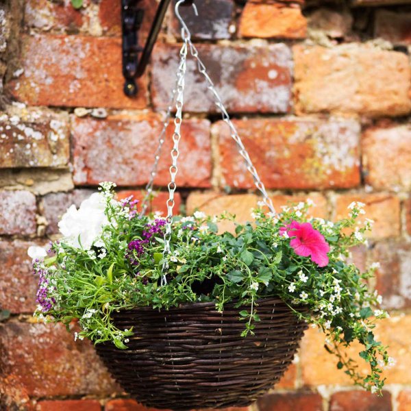 Hanging Basket Rattan 14" (35.5cm)