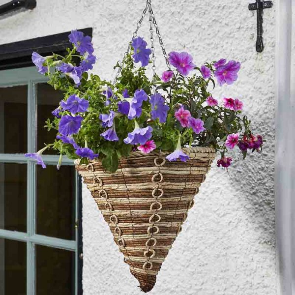 Hanging Basket Cornrope Cone 14" (36cm)