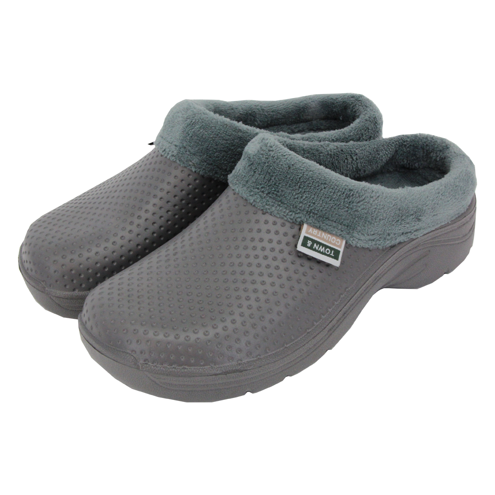 Fleecy Cloggies Charcoal - Size 11