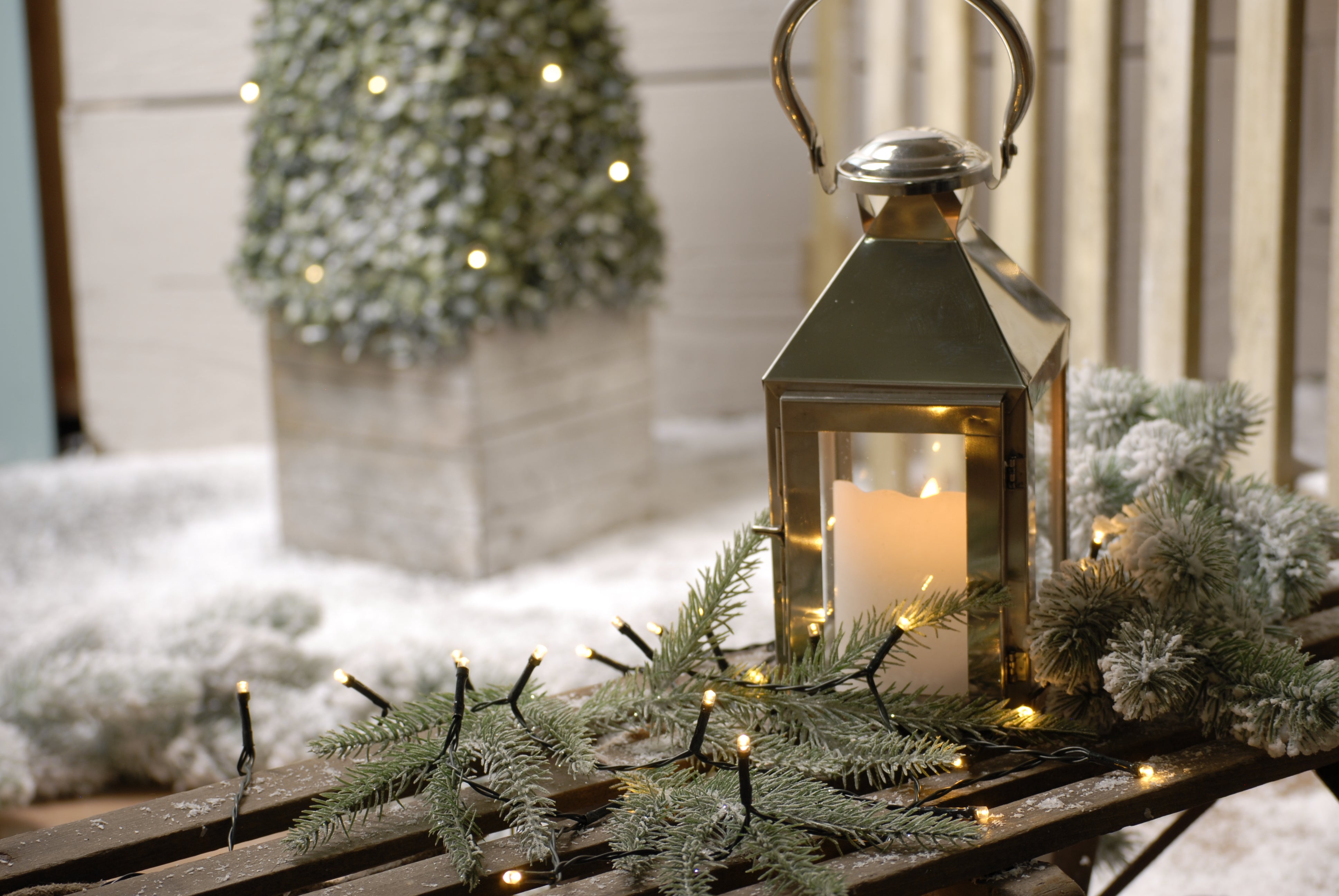 LED Battery Operated String Lights - Warm White 100 LEDs