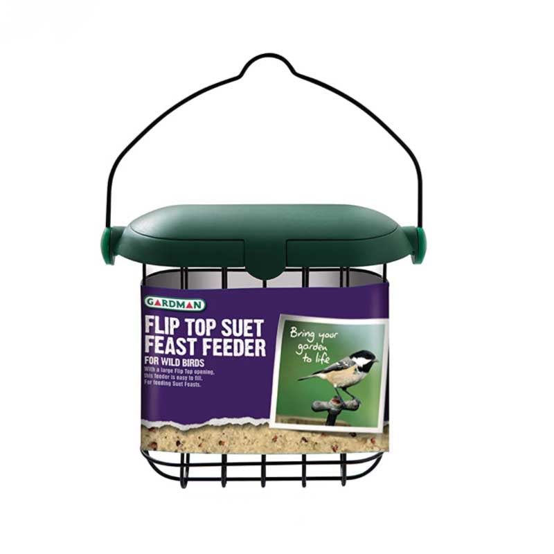 Suet Feast Flip Top Bird Feeder 15cm