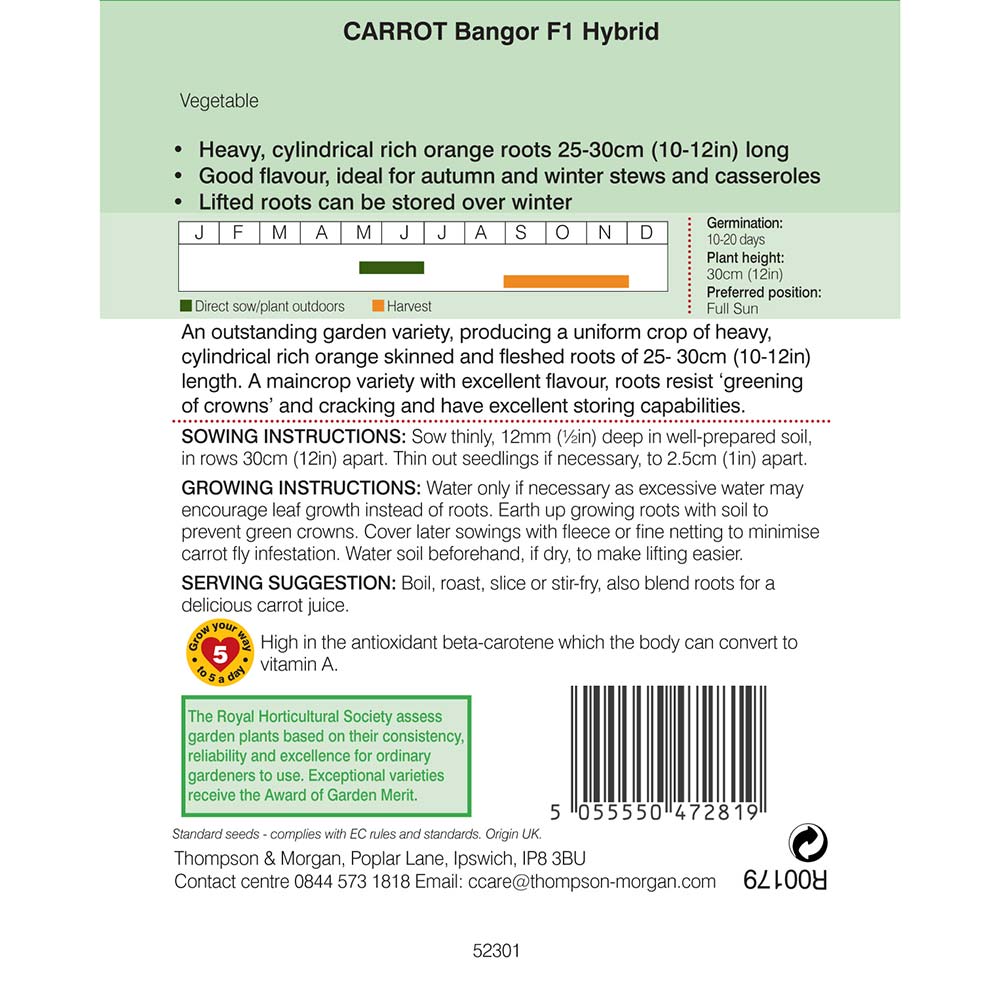 Carrot Bangor Seeds