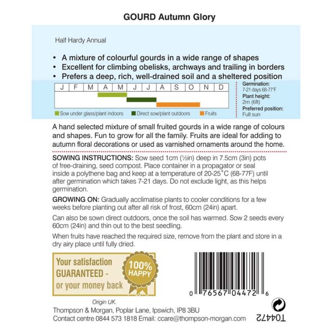 Gourd Autumn Glory Flower Seeds
