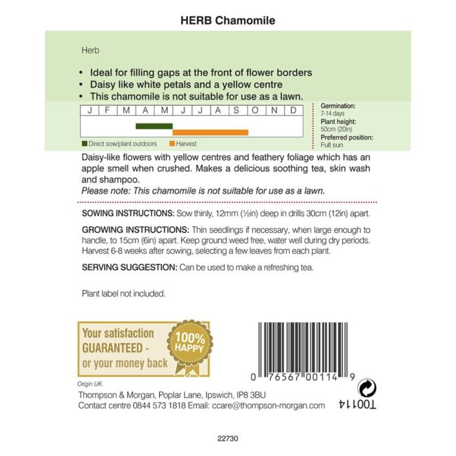 Chamomile Herb Seeds