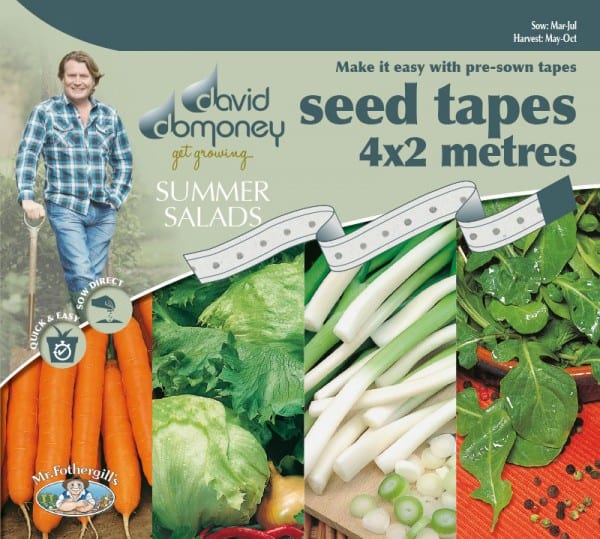 Summer Salad Seed Tape David Domoney