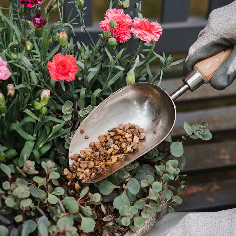 Hand Potting Scoop Stainless Steel
