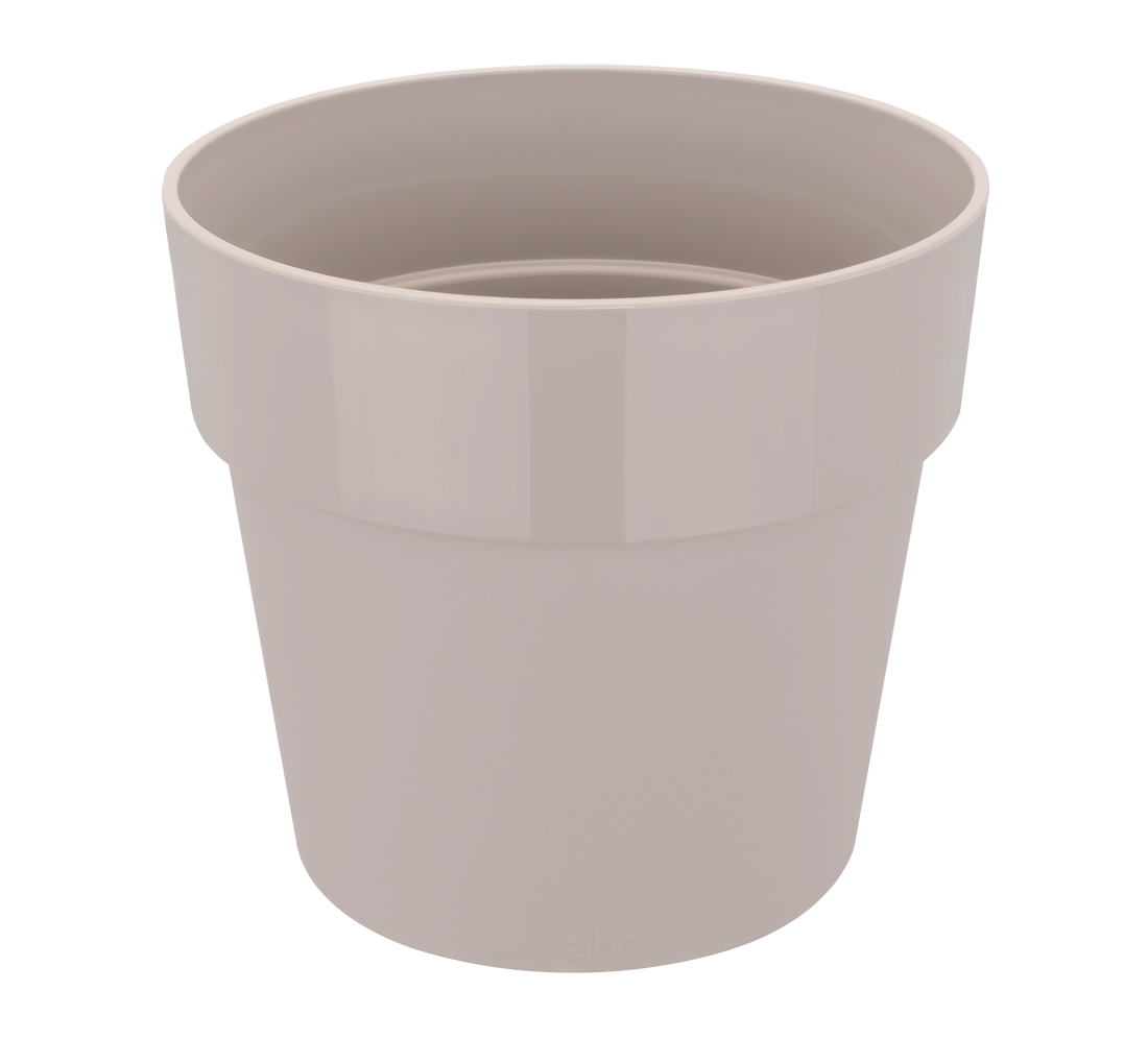 b.for Original Round Wheels 35cm Indoor Pot Warm Grey