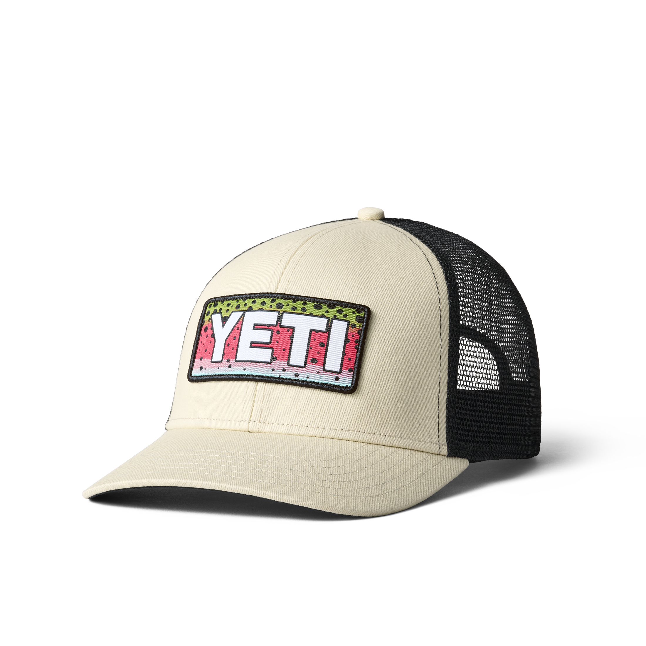 Rainbow Trout Logo Badge Trucker Hat