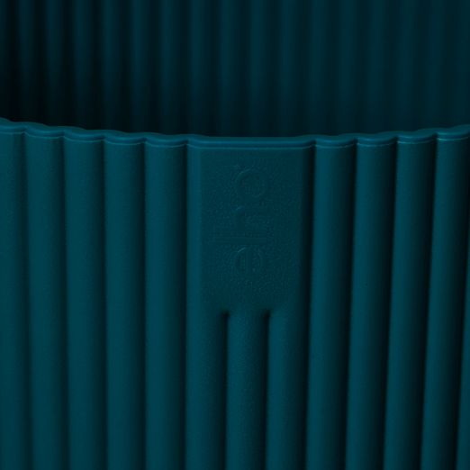 Vibes Fold Round 25cm Deep Blue | Cornwall Garden Shop | UK