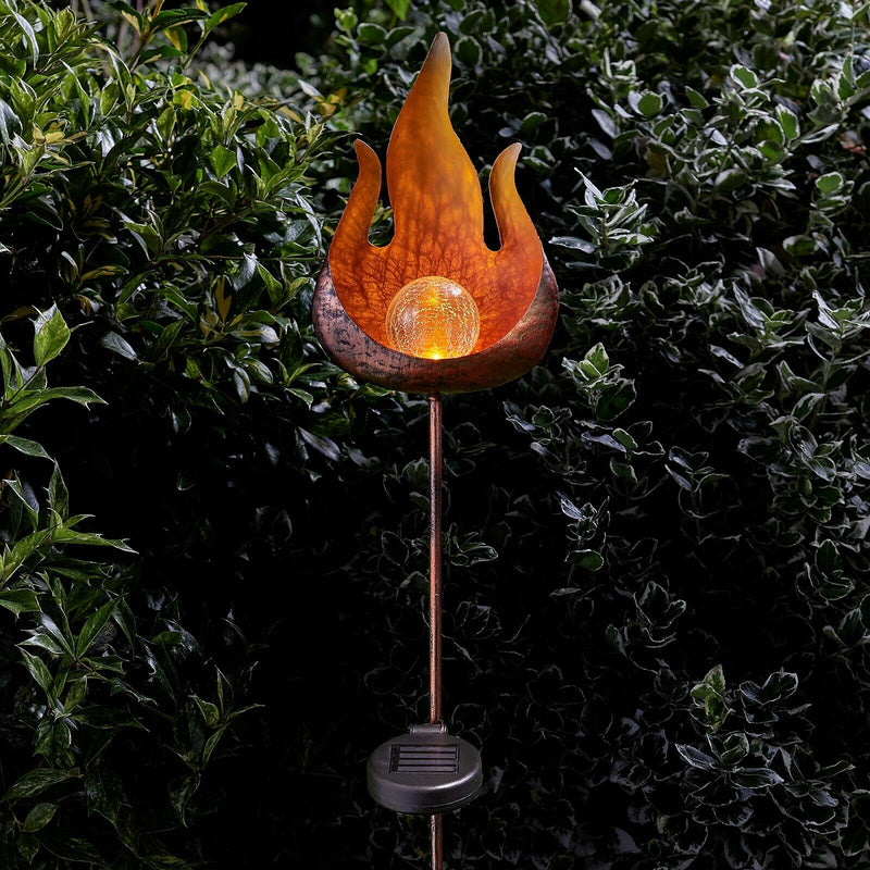 Solar Stake Light Flame