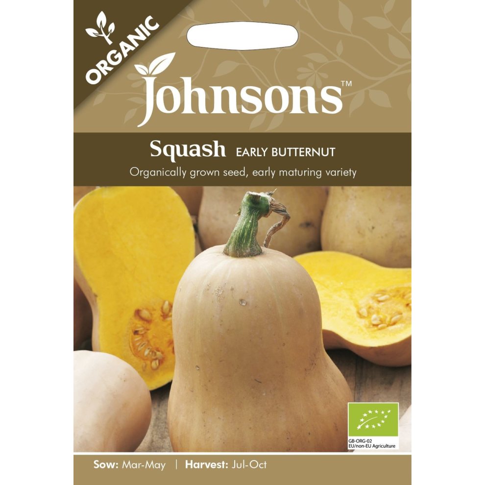 Squash (Winter) Early Butternut Organic Seeds