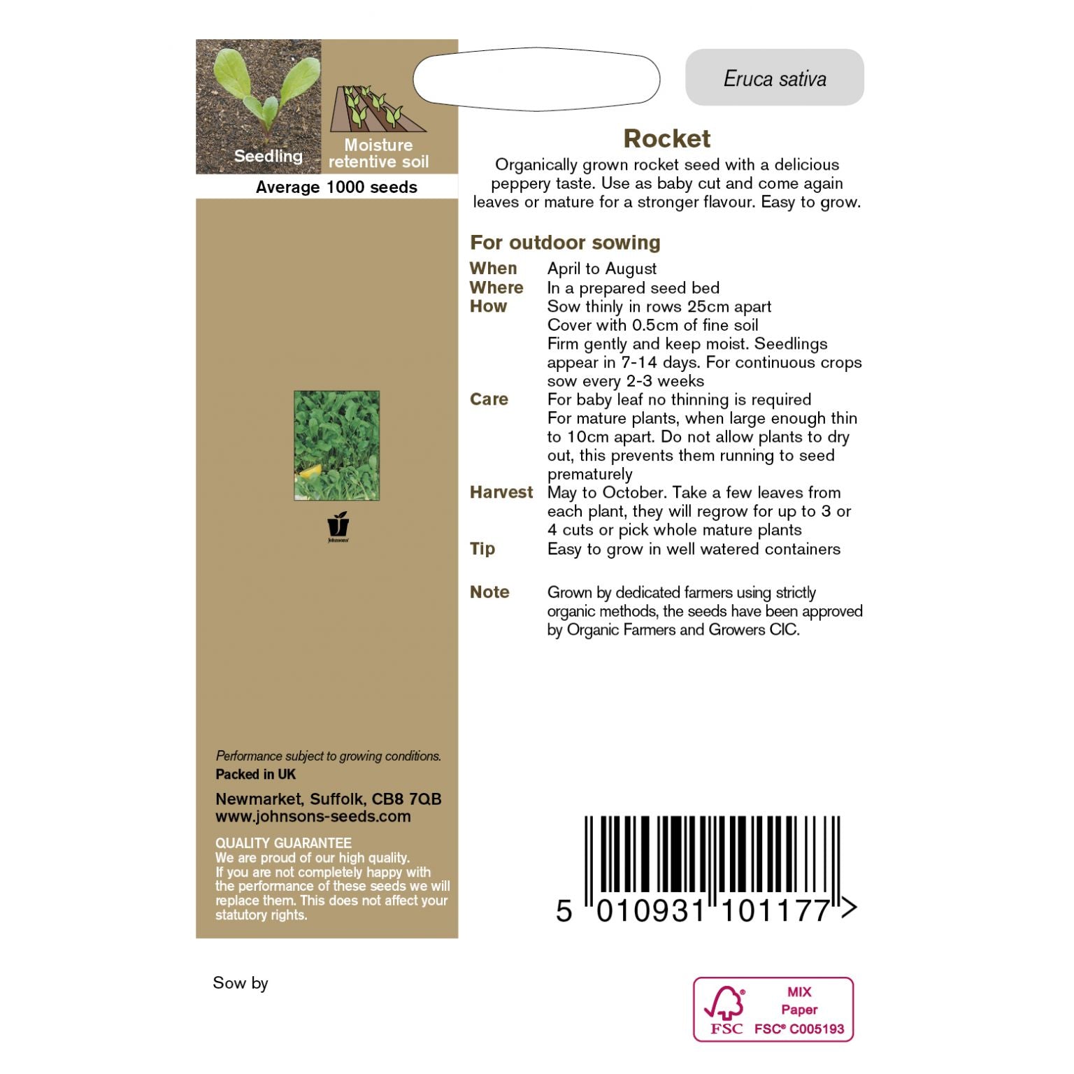 Rocket Organic Seeds