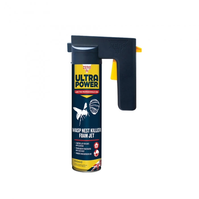 Wasp Nest Killer Foam Jet Ultra Power Trigger Aerosol 600ml