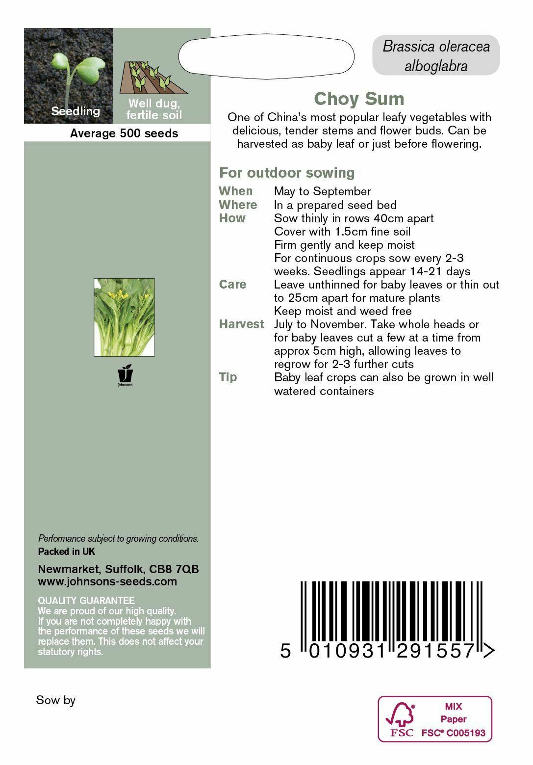 Choy Sum Seeds