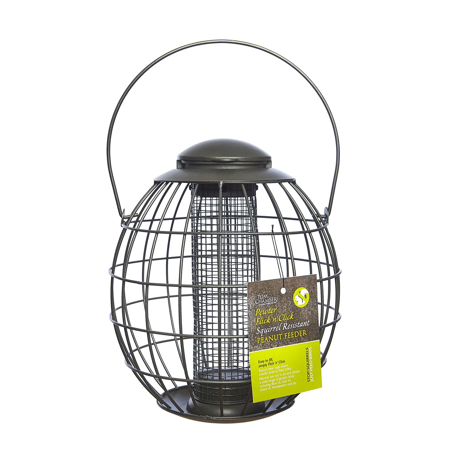 Peanut Feeder Squirrel Resistant Pewter