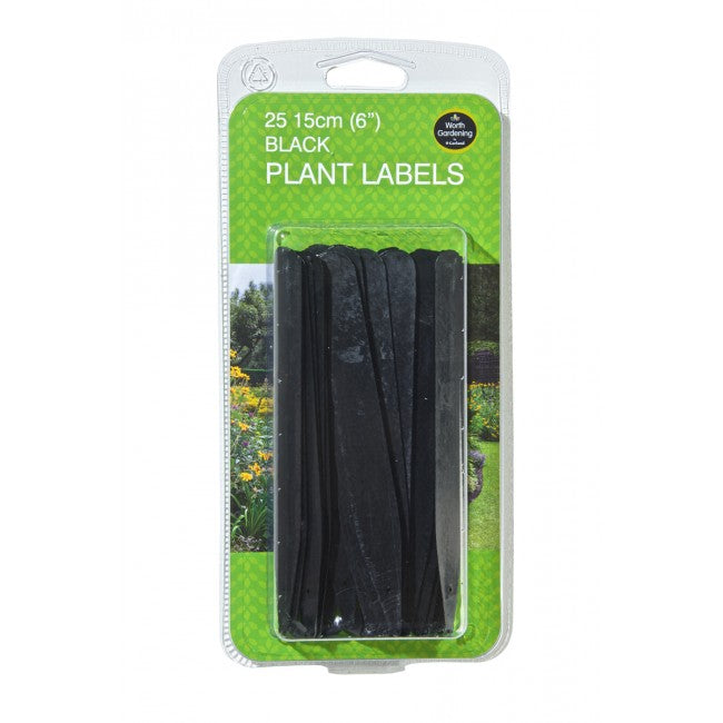 Plant Labels 6" (15cm) Black (25pk)