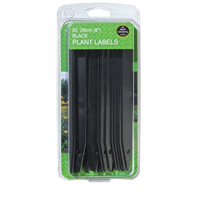 Plant Labels 8" (20cm) Black (20pk)