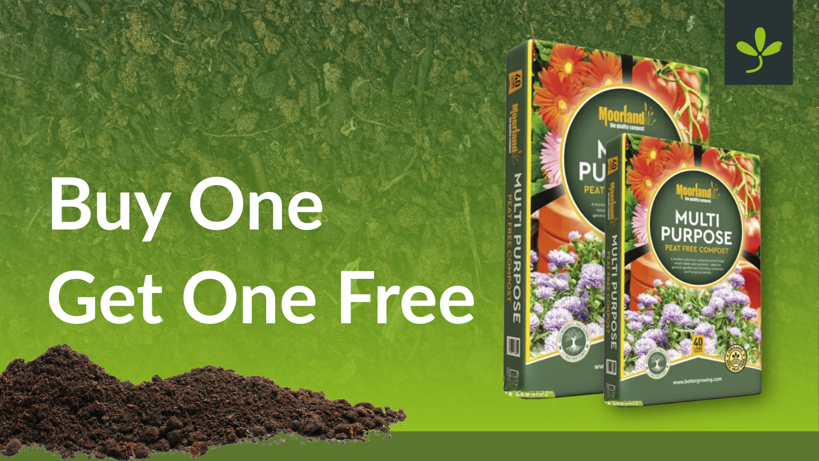 Moorland Multi-purpose Compost Buy One Get One Free